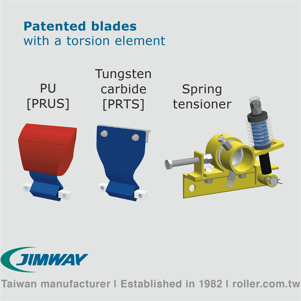 torsion element blade + spring tensioner