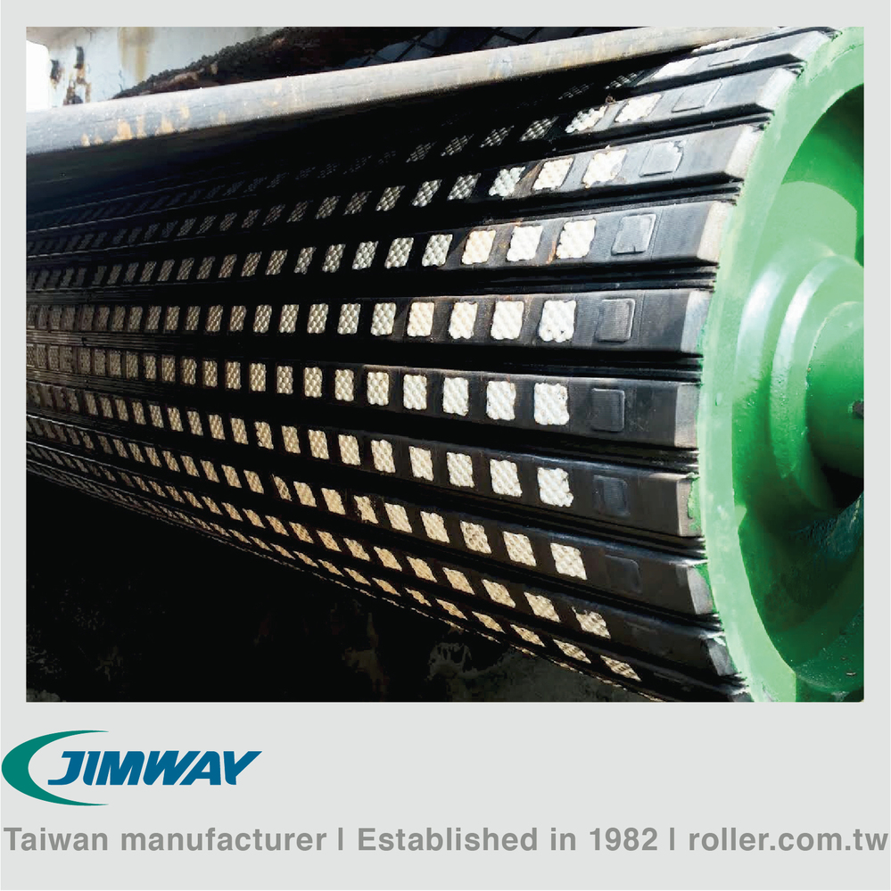 square ceramic pulley lagging
